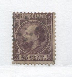 Netherlands 1867 25 cents deep violet used