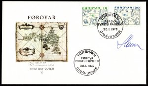 1975, Faroe Islands FDC, Sc 8, 14