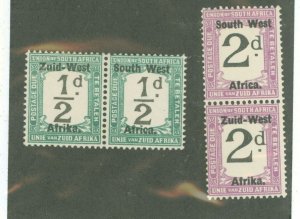 South West Africa #J1/2 Unused