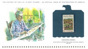 THE HISTORY OF THE U.S. IN MINT STAMPS GRANDMA MOSES