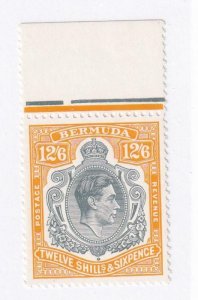 BERMUDA # 126 VF-MNH 12/6d KGV1 KEY ISSUE WITH COLOURED TAB