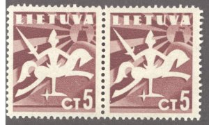 Lithuania, Sc #317, MNH, pair