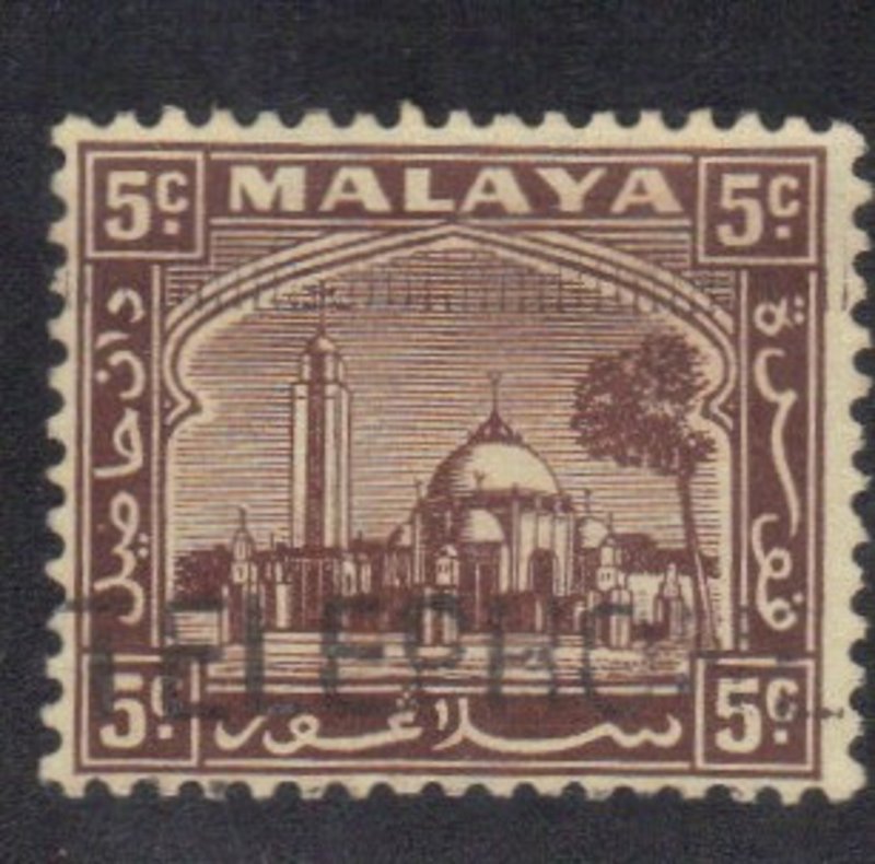 MALAYA,SELANGOR SC #48 USED 1935-41 5c