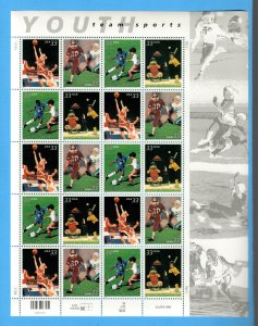 3399-3402 YOUTH TEAM SPORTS Sheet MNH 1999