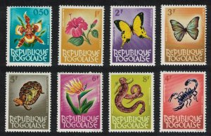 Togo Butterfly Orchid Scorpion Turtle 8v 1964 MNH SG#345-351