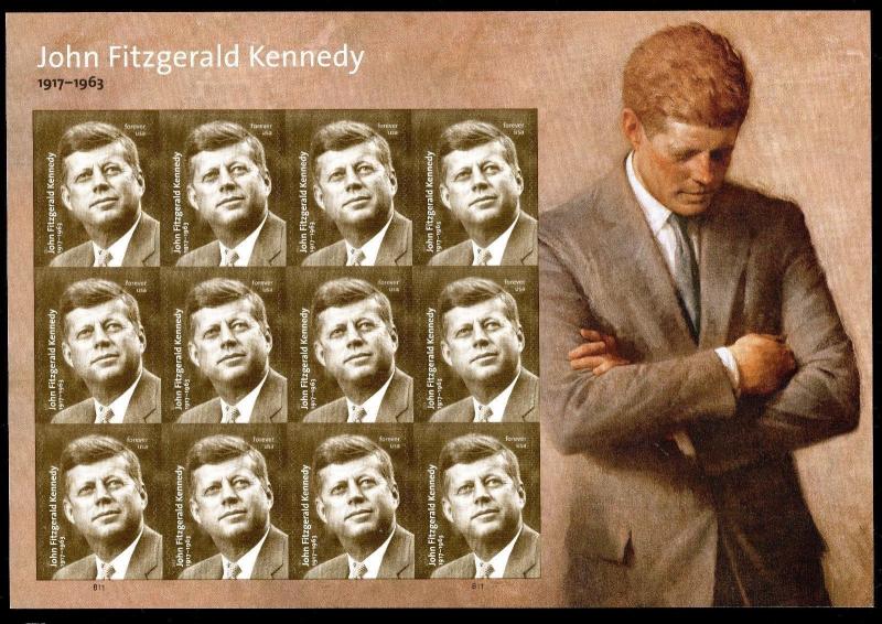 Sc 5175 John Fitzgerald Kennedy Forever Stamps Sheet