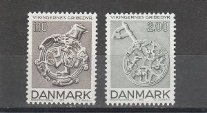 Denmark  Scott#  653-654  MNH  (1979 Viking Art)
