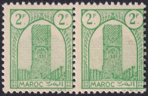 French Morocco 1943 Sc 188 pair MNH** 3rd printing