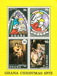 RK6-0033 GHANA 511A MH BIN $2.00  CHRISTMAS 1973