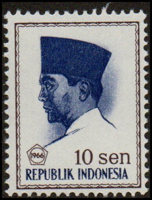 Indonesia 672 - Mint-NH - 10s Pres. Sukarno (1966)