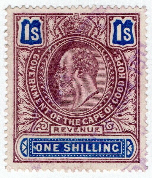 (I.B) Cape of Good Hope Revenue : Stamp Duty 1/-