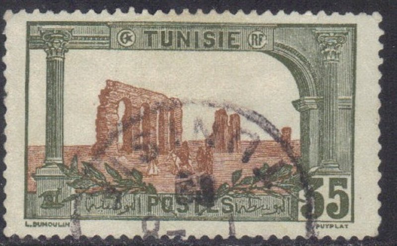 TUNISIA  SC# 43 USED  35c 1906-26  SEE SCAN