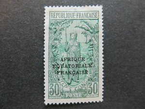 1924-30 A4P47F11 Middle Congo Optd 30cmh*-