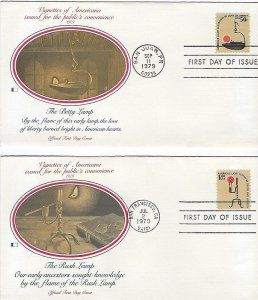 #1608 & 1610-12 FIRST DAY COVERS SET OF 4 COVERS POSTMARKED VARIOUS CITIES