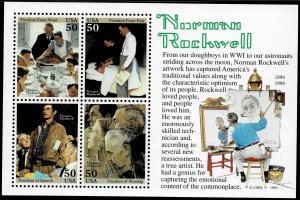 United States 2840 - MNH - Rockwell souvenir sheet