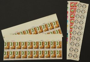 U.S. Mint Stamp Lot of 4 Christmas 15c Plate # Block Strips/20. 3 Different. NH.