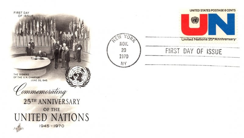 United States, First Day Cover, New York, United Nations Related