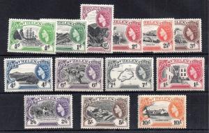 St Helena 1953 QEII mint LHM set SG153-165 WS4597