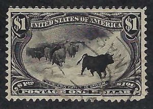 US Scott #292 Cattle in Storm Used VF