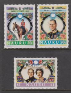 Nauru 1982 Royal Visit Sc#257-259 MNH