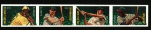 2012 45c Major League Baseball All-stars, Strip of 4 Scott 4694-97 Imperforates