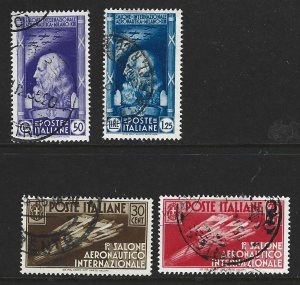 Italy Scott 345-348 Used  set Intl Aeronautical Salon, Milan 2018 CV $17.00