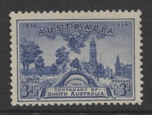 Australia - Scott 160- Proclamation Tree -1936- MNH - Single 3d stamp