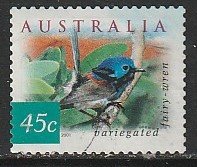 2001 Australia - Sc 1988 - used VF - 1 single - Variegated fairy wren