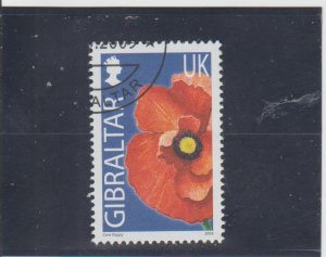 Gibraltar  Scott#  987  CTO  (2004 Corn Poppy)