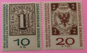 Germany B366a - 67a MNH stamps on stamps