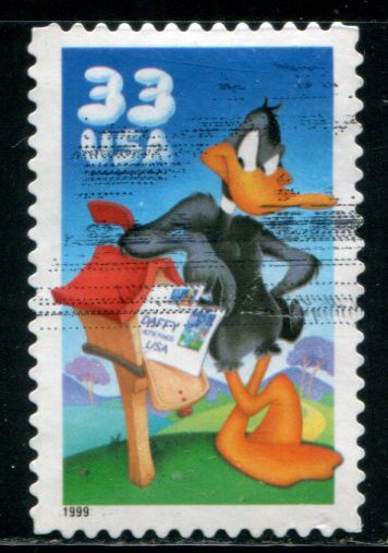 3306a US 33c Daffy Duck SA, used