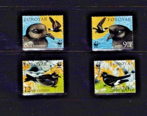 Faroe Islands: 2005  WWF, Endangered Local Birds MNH