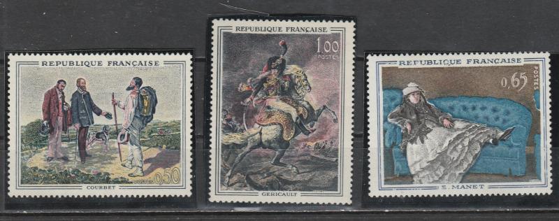 France 1962  Scott No. 1049-51  (N**)  Complet