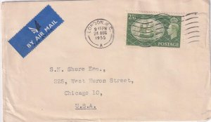 GB KGV1 8 DIFF COVERS 3-USA,1-SWITZERLAND,1 S RHODESIA,2-CANADA,1 WEST AFRICA