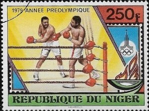 1979 Niger  Olympic Flame and Boxers  SC# 487 Used