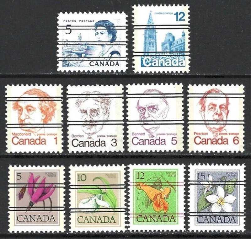 Canada Precancel Group #458/787xx VF-NH-