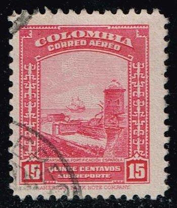 Colombia #C123 Spanish Fortifications; Used (0.25)