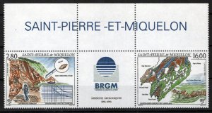 St. Pierre & Miquelon 618a MNH Geological Mission Maps ZAYIX 0524M0160