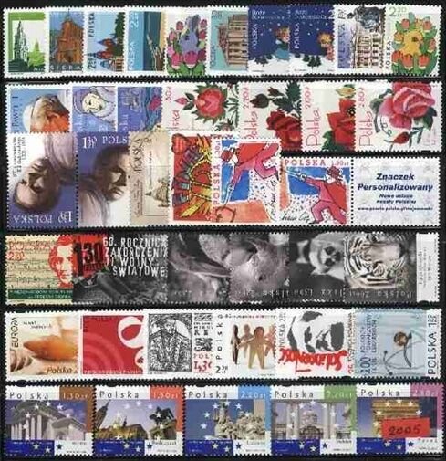 Poland 2005 MNH Year set