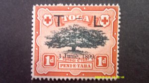 Tonga 1899 Overprint Scott# 53 AVG.-Fine (C) Mint Light Hinge