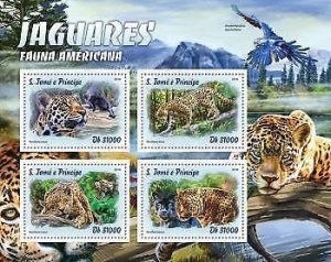 2016 S.Tome&Principe - Jaguars. Michel Code: 6786-6789  |  Scott Code: 3127