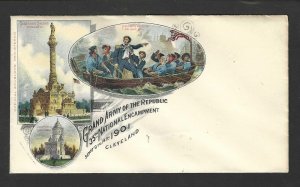 US 1901 GRAND ARMY OF THE REPUBLIC COMMEMORATIVE COLORFULLY DESIGNED COVER