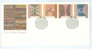 Australia  1087-1090 1988 Aboriginal art set of four on an unaddressed cacheted FDC