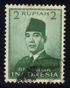 Indonesia #390 Pres. Sukarno; Used (0.25)