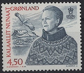 Greenland Grönland Scott #367 Eagle Queen Margrethe by Martin Morck Mörck  MNH