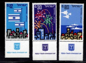 ISRAEL Scott 308-310 MNH** Stamp  set with tabs MNH**