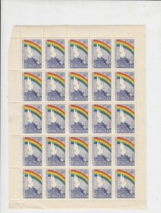 Russia Human Rights Rainbow U.Nations 1963 Stamps Sheet- Min.Creasing Ref 28398