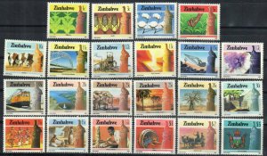 Zimbabwe Stamp 493-514  - Definitive set of 1985