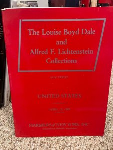 DALE-LICHTENSTEIN United States Sale 12 - April 19, 1989 H.R. Harmer Auction