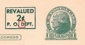Scott# UX41 UPSS# S57 (Surcharge 2) Unused front Preprinted Back